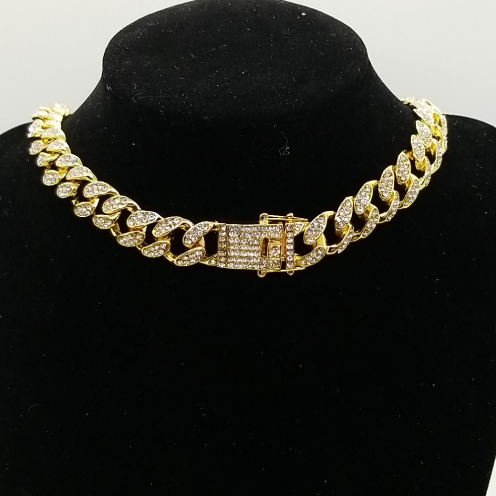 Mans C Z necklace - Picture 3 of 3